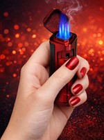 Opdag elegance og kraft. Køb vores solid stormlighter i i rød / sort