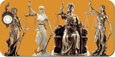 Justitia figur, gaver til jurister