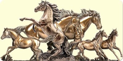Bronze heste figurer