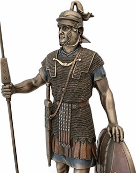 Romersk Legionær Figur i Bronze. Perfekt Gave til Ham og Kontor Pynt