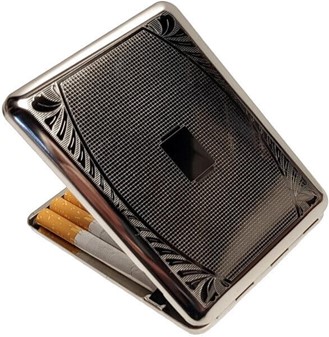 GAVE TIL BEDSTE VEN. Billige, metal cigaretetui til lange cigaretter