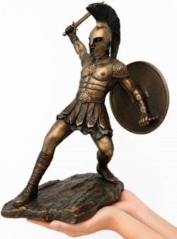 Hektor af Troja – episk bronzefigur til stue dekoration eller gave
