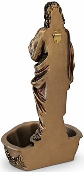 Enestående Jesus-figur med døbefont. Skønhed og hengivenhed på én gang