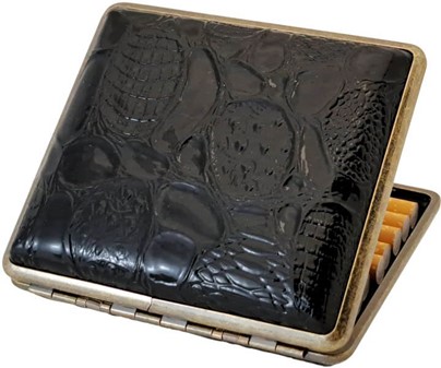 Elegant, billig cigaretetui i sort - Beskyt dine cigaretter med stil!