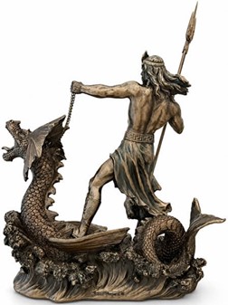 POSEIDON. Figur som gave til manden som har alt og gave til hjem