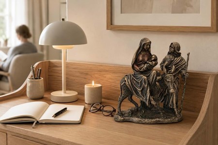 FLUGT TIL EGYPTEN. Enestående figur Hellige Familie. Ideel Julegave
