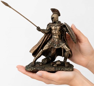 HEKTOR. Figur af modigste trojanske helten, billigt pynt til hjemmet