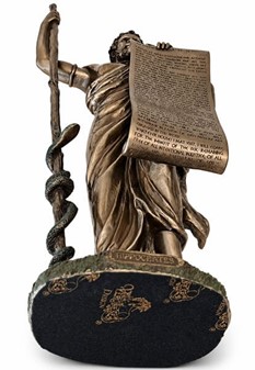 Hippokrates Bronzefigur. Eksklusiv Gave til Læger og Lægekandidater
