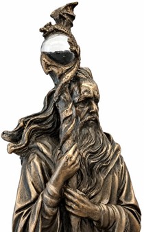 Oplev Mystisk Skønhed med Merlin. Bronze Dekorativ Figur til Hjemmet