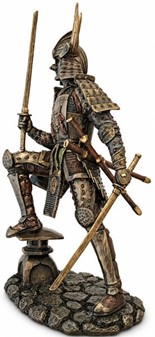 Samurai Figur Bronze. Unik Julegaveidé og Dekoration til Ham