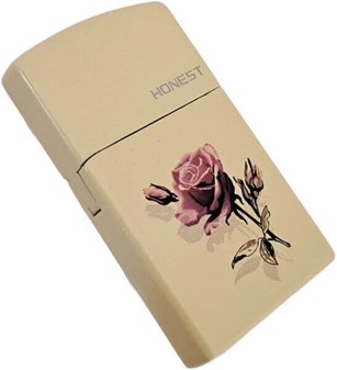 Elegant billig gas lighter med roser. Romantisk design til hende