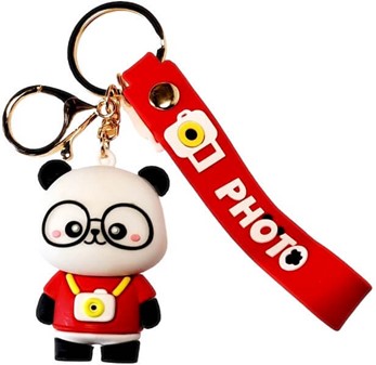 Julenøglering med Panda Motiv. Perfekt Tilbehør til Vintersæsonen