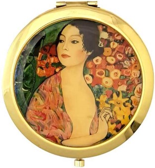 Unikt Lommespejl med Danseren. Fang Klimts Kunst i Din Lomme