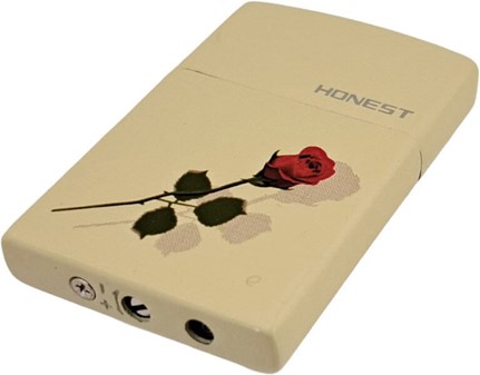 Rose Lighter til Gave. Genopfyldelig Gas og Klassisk Flint