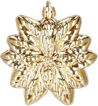 Billige guld plast julekugler til en store julearrangementer. 72 stk
