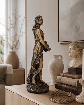 Fortuna figur i bronze. Giv lykke i bryllupsgave
