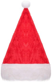 Klassisk, rød nissehat. Perfekt og billig pynt til advent og juletid