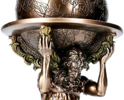 ATLAS FIGUR. Mytisk Skønhed, Evig Kraft. Unik Skulptur til dit Hjem