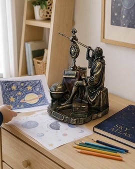 Galileo Galilei Figur. Forvandl dit hjem til et univers af opdagelser