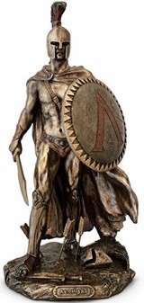LEONIDAS SKULPTUR. Spartansk kriger og konge - Pynte figur til hjemmet