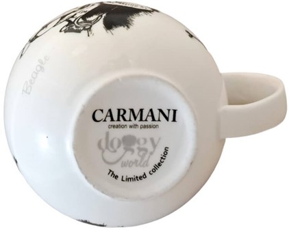 KRUS I PORCELÆN. Elegant krus med labrador til hundeelskere
