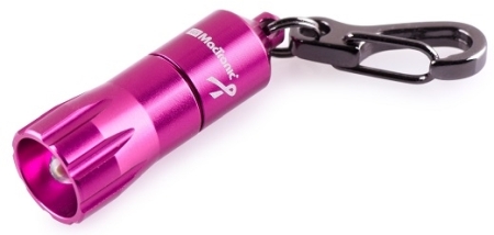 NØGLERING | Batteridrevet pink lommelygte.