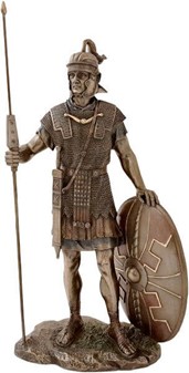 Romersk Legionær Figur i Bronze. Perfekt Gave til Ham og Kontor Pynt