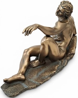 Skabelsen af Adam. Klassisk Bronzeskulptur, der ånder liv i dit hjem