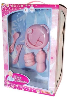 Sødt legetøj, Simba Toys Dukke nyfødt med tøj og tilbehør. H. 30 cm