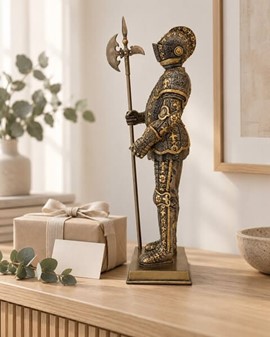 RIDDER. Middelalder soldat realistisk figur. Pynt til boligen