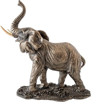 Lille Elefant Figur. Bronze Dekoration – Perfekt Gave til Hjemmet