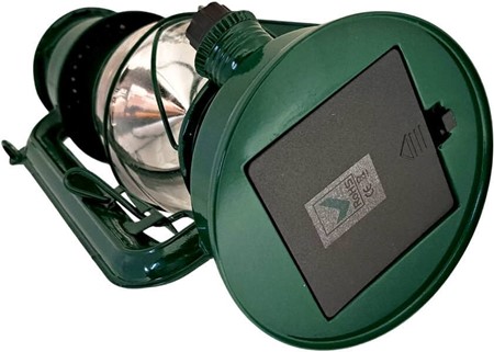 Grøn Retro LED Campinglampe. Insektfri hygge uden røg og brandfare
