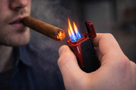 Rød luksus cigar Jet lighter. Den ultimative gave til cigar entusiast