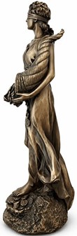 Fortuna figur i bronze. Giv lykke i bryllupsgave