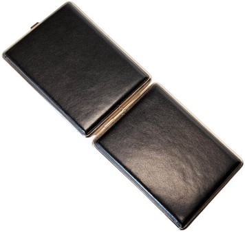 CIGARETETUI TIL KORTE CIGARETTER. Tyske sort etui billig, kunst læder