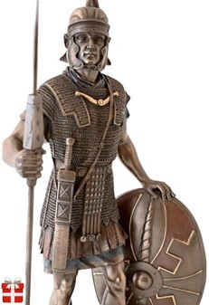 Romersk Legionær Figur i Bronze. Perfekt Gave til Ham og Kontor Pynt