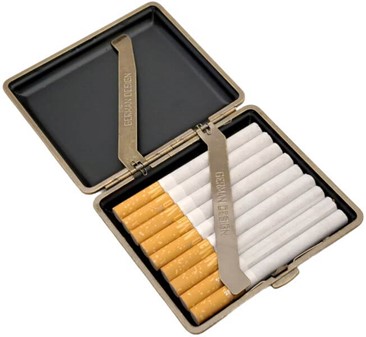 Beskyt dine cigaretter med stil: Elegant metal cigaretetui til 18 stk