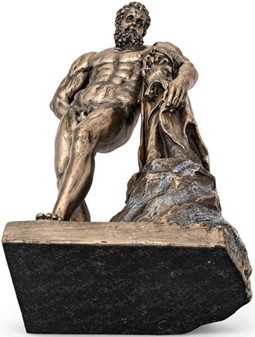 Monumental Herkules figur. Styrke, kunst og luksus til dit hjem