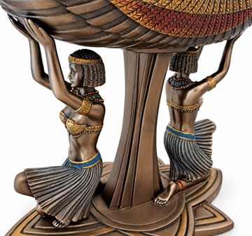 Dekorationsskål med egyptiske danserinder. Eksklusiv gave til brudepar