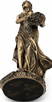 Fortuna figur i bronze. Giv lykke i bryllupsgave