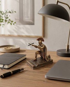 SKULPTURER TIL HJEMMET. Romersk Centurion Figur - Kuglepensholder