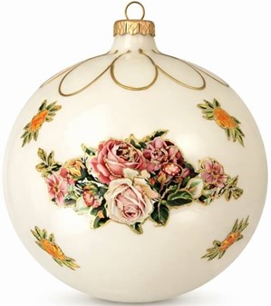 HVIDT JULEPYNT. Eksklusiv stor julekugle i mundblæst glas, Ø 15 cm