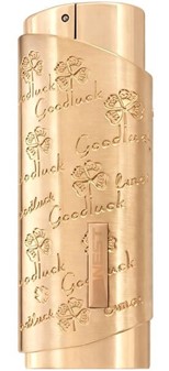 GAS LIGHTER. Eksklusiv Guld Lighter med Jet Flamme