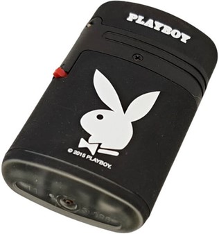 Playboy Gas Lighter Lyserød med Jetflamme. Vindtæt og Genopfyldelig