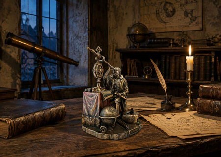 Galileo Galilei Figur. Forvandl dit hjem til et univers af opdagelser