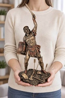 Spartacus bronze figur. Gør din hylde episk (uden at kæmpe selv)
