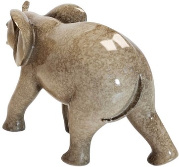 Elegant Granit Elefant Figur. Et symbol på styrke og lykke som gave