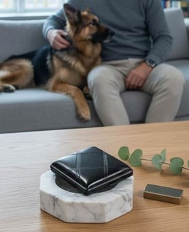 Cigaret Etui Læder i Sort. Eksklusiv Gave til Ham fra Vom Hofe