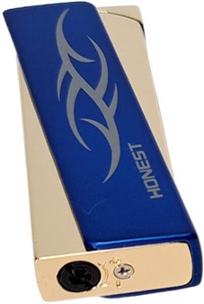 Luksus Turbo Lighter i Guld og Blå. Gaven til den Kræsne Kvinde