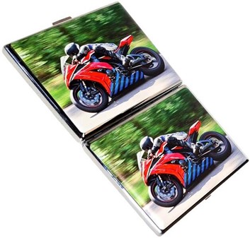 Cigaretetui til motorcyklist. Beskyt cigaretter med et ikonisk design